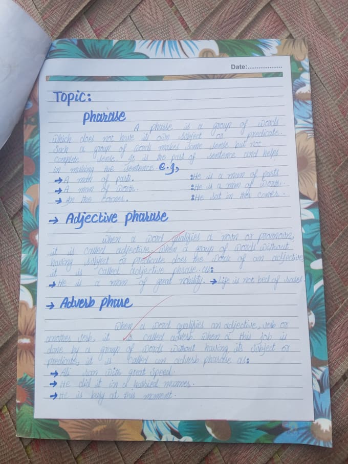 do assignment work in good handwriting
