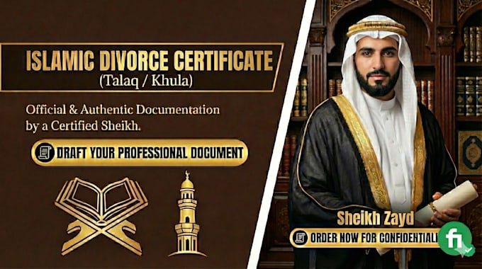 draft an authentic islamic divorce or khula document