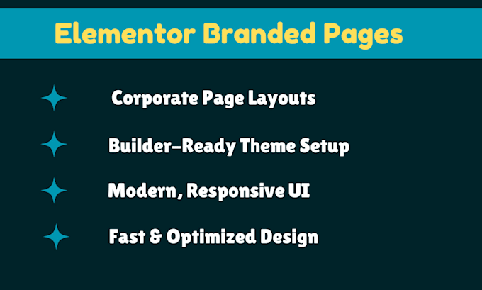 build your elementor branded and corporate wordpress layout