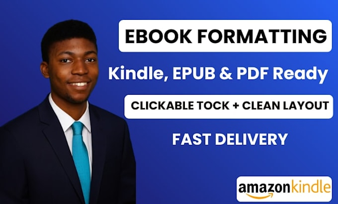 do ebook formatting, amazon kindle book formatting, book layout design