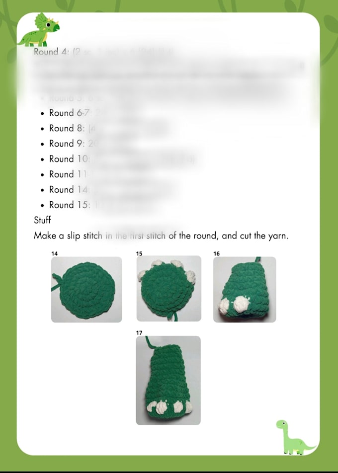 create a PDF crochet pattern for your amigurumi design