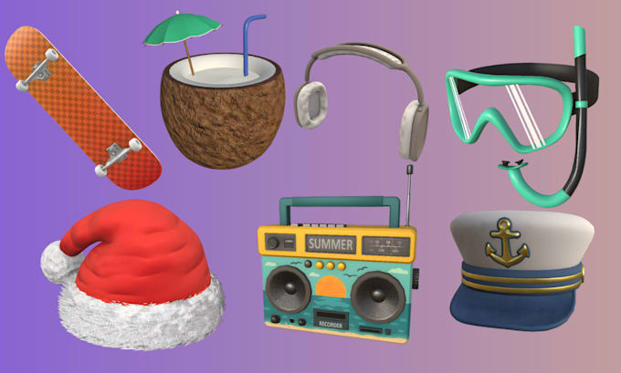 model roblox ugc accessories, roblox weapons, wearables, hairs as your modeler