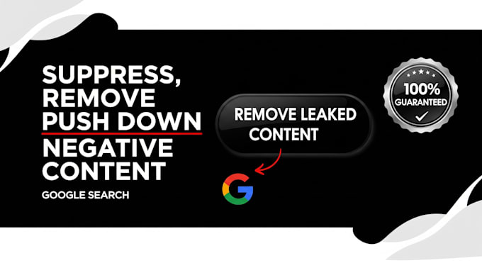 suppress remove, push down negative content from google search