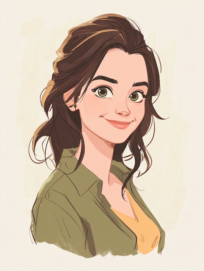 make a disney children cartoon illustration