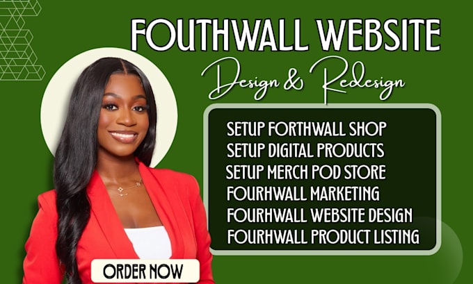 design fourthwall website, fourthwall shop setup, fourthwall merch pod store