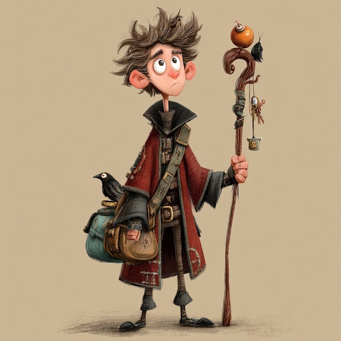 design awesome cartoonish original characters