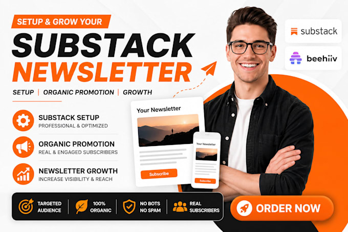 setup substack organic substack promotion substack newsletter beehiiv newsletter