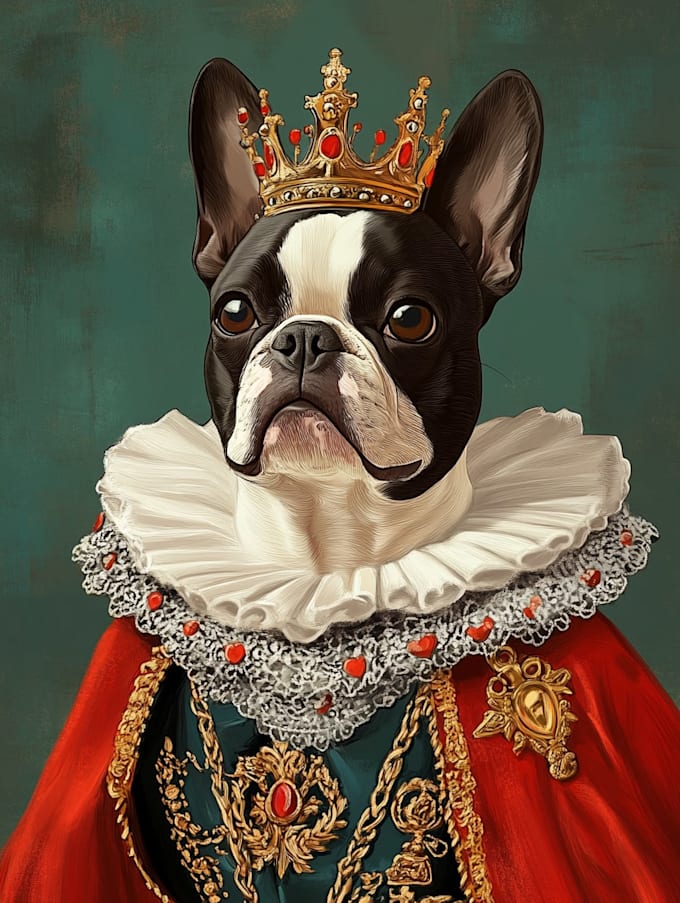 make paint custom pet portrait, dog portrait pet drawing in