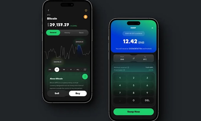 build trading app, forex app, crypto app with custom api