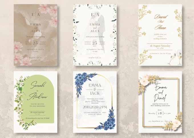 design a wedding invitation card