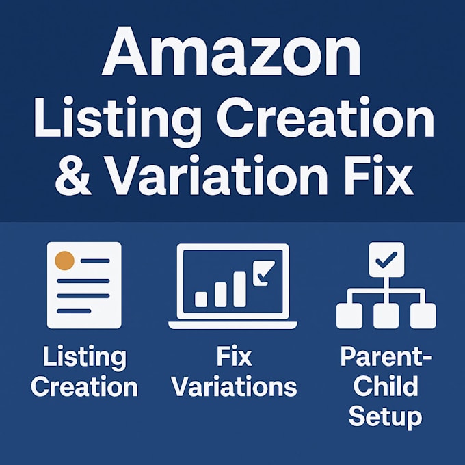 do amazon listing creation fix variation listings issue parent child listing