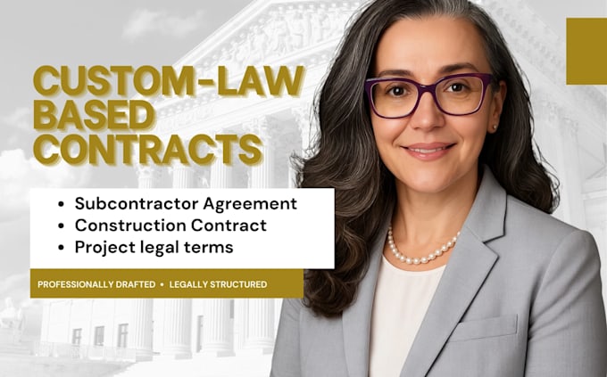 draft a bespoke subcontractor agreement, construction contract