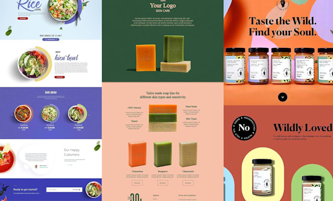 create your wix and squarespace website or landing page