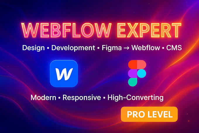 develop responsive webflow website with animations and cms, webflow expert