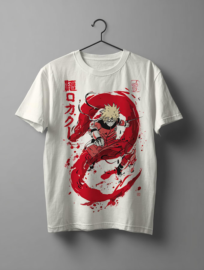 create a japanese t shirt illustration
