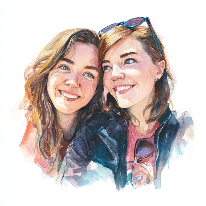 make a character art and friendship portrait