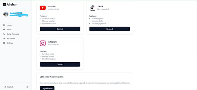 build social media scheduler app