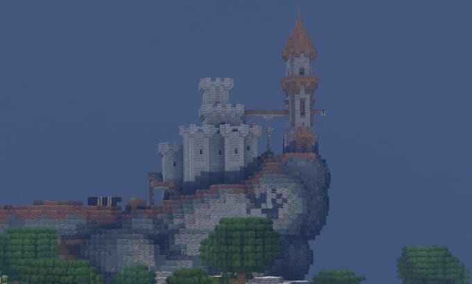 build a big structure in minecraft 50x50