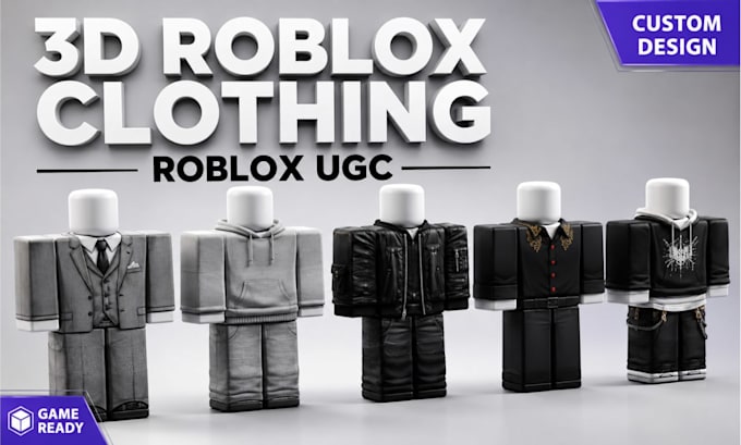 create custom roblox avatars, ugc items, r6 r15 3d models as your roblox artist