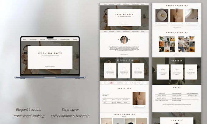 create elegant canva website