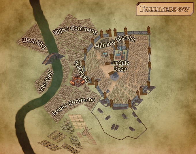 create fantasy settlement maps for dnd or other ttrpgs