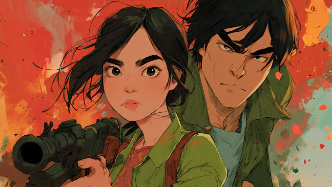 draw your comic book or webtoon cover