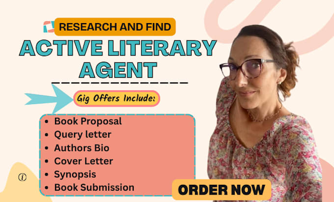 write your query letter, synopsis, bio, book proposal and find active agents