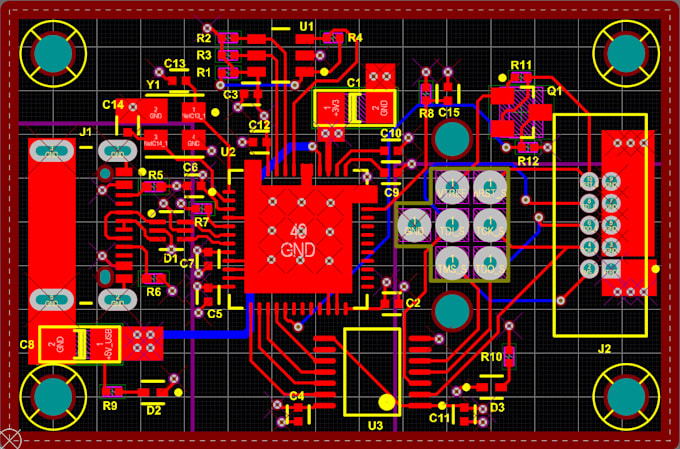 provide professional pcb design schematic layout and gerbers
