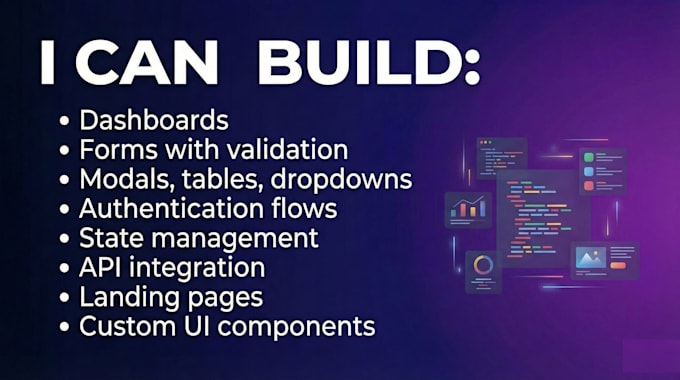 build components and features in react