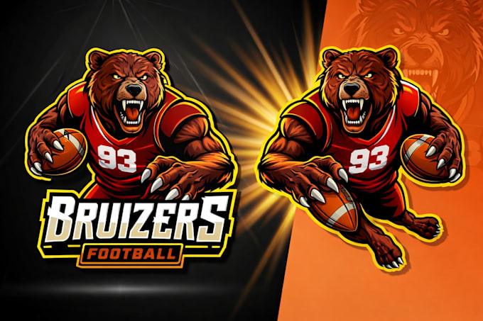design cartoon, mascot logo for gaming and business