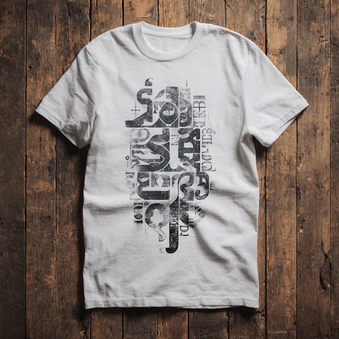 design a typography t shirt design