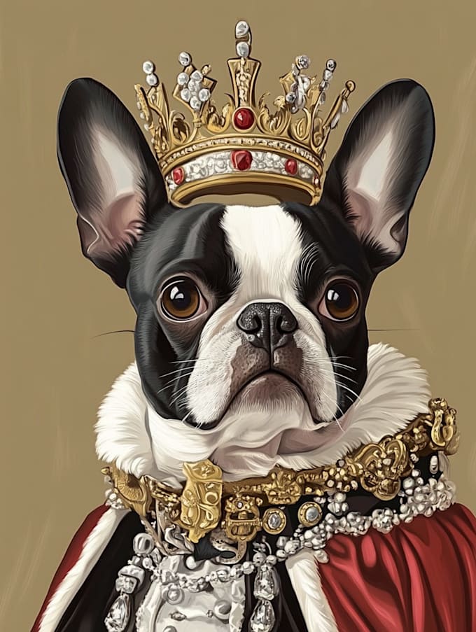 draw your pet into pet portrait illustration