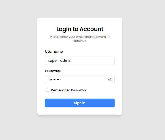 build an admin dashboard with react and node