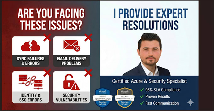 setup microsoft 365, exchange online, and fix azure ad issues