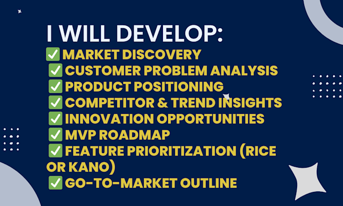 develop a complete product innovation strategy for your startup