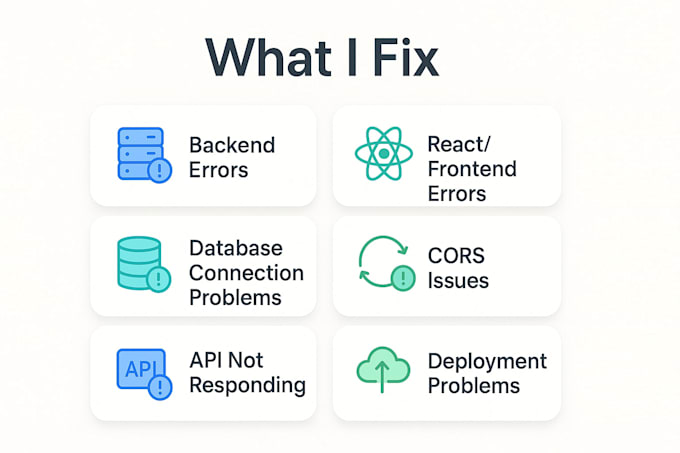 fix your backend, database, or frontend errors fast
