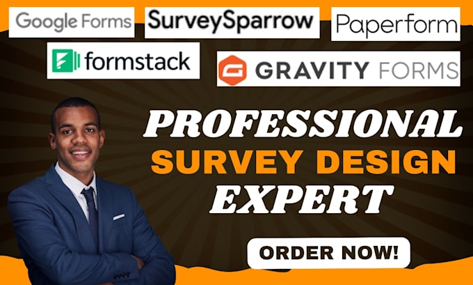 design surveys on google forms, formstack gravity forms, surveysparrow paperform