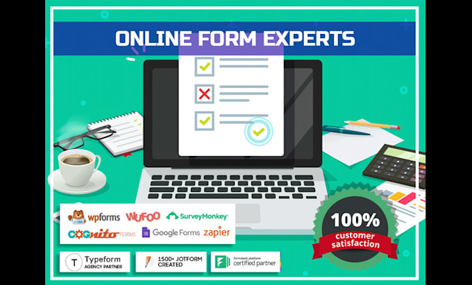 create online jotform, google form typeform, gravity form, surveys, cognito form