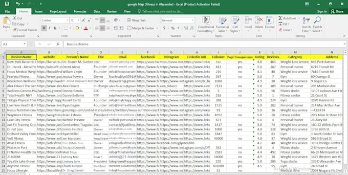 provide b2b lead generation, email list building google map scraping