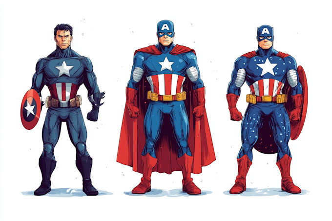superhero character for comics