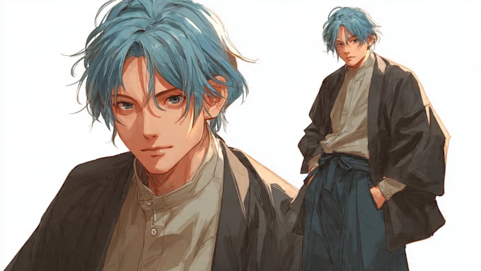 Draw anime, fanart portrait illustration by Kendashank | Fiverr