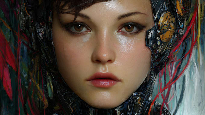 design stunning sci fi portrait art