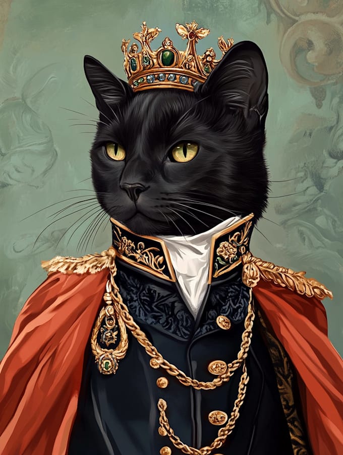 draw your pet into pet portrait illustration