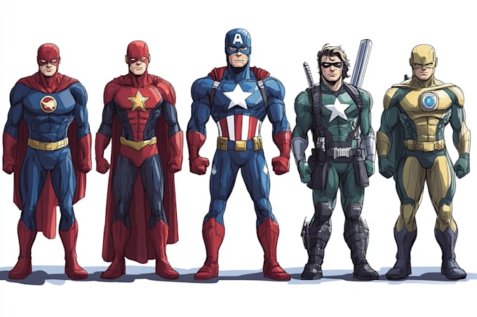 do superhero comic book illustration marvel