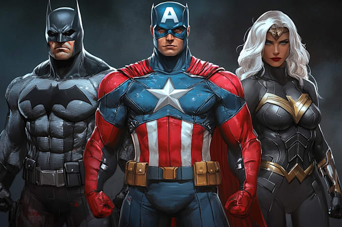 do superhero comic book illustration marvel