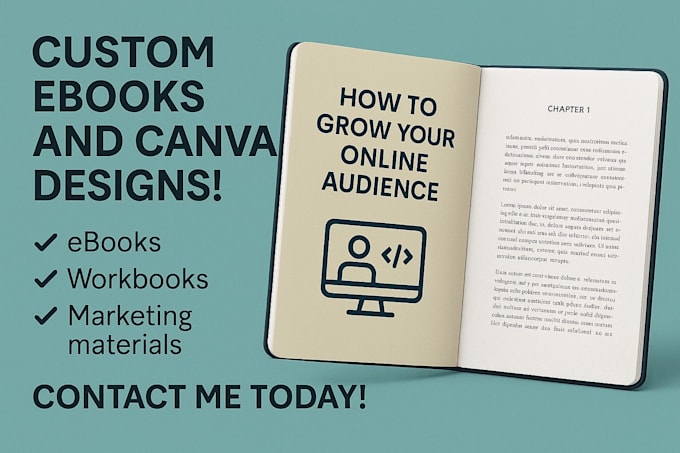 design professional ebooks and editable canva templates