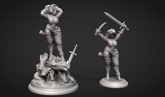 do 3d figure for printing, 3d figure printing and painting