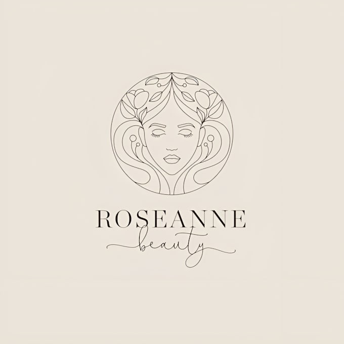 design modern botanical boho logo design with branding