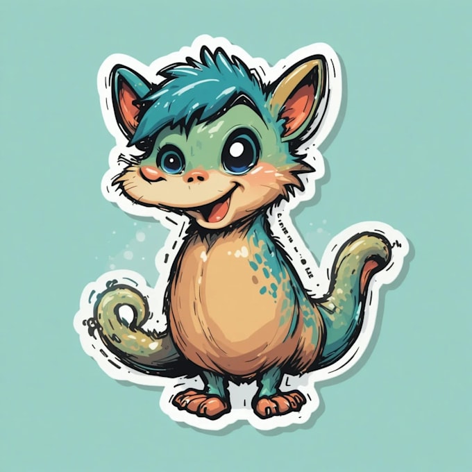 design custom cartoon sticker art
