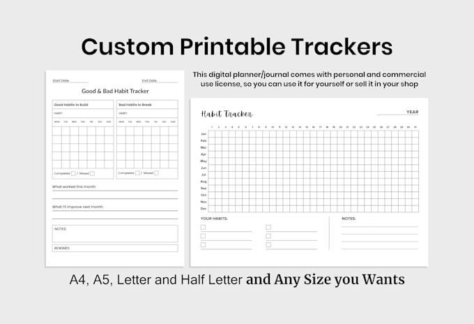 do planner or journal design or digital planner or calendar